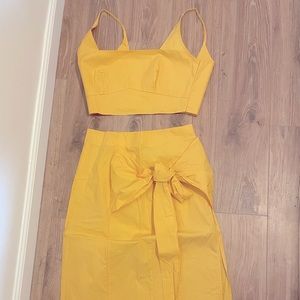 2 piece matching skirt and top